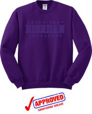 Tackle Twill - JERZEES - UNISEX Crewneck Sweatshirt, Purple